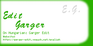 edit garger business card